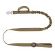 Tactical Dog Leash,K9 Training Walking Bungee Lead with Double Handle