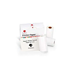 White Self-Adhesive Thermal Paper, Glossy Printable Sticker Paper for Phomemo M02/M02 Pro/M02S/M03