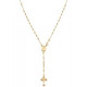 18K Gold Over Sterling Silver Italian Rosary