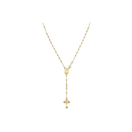 18K Gold Over Sterling Silver Italian Rosary