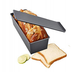 Bread Mold/Non-Stick Toast Box with Lid, 12 x 4 x 3 inch