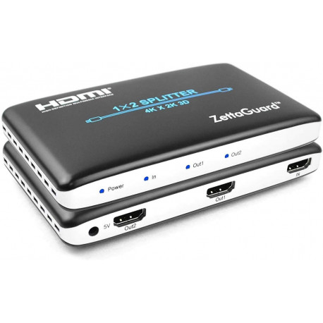 4K 1x2 HDMI Splitter 1 in 2 Out Digital 1 x 2 HDMI Splitters Signal Distributor