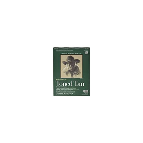 Strathmore 400 Series Tan Drawing STR-412-11 24 Sheet Toned Sketch Pad, 11 by 14", 11"x14"
