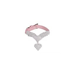Dog Collar, Cute Bling Pet Puppy Cat Crystal Collars for Girls