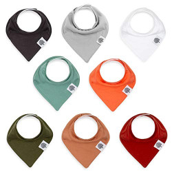 8 Pack Baby Bibs for Boys, Girls, Unisex