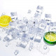 50 Pcs 20mm Clear Fake Ice Acrylic Decorative Ice Cubes Display