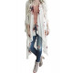 Womens Floral Print 3/4 Sleeve Cardigan Kimono Capes Beach Cover Up Tops