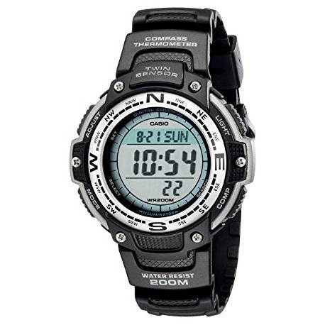 Casio Men's SGW100-1V Twin Sensor Digital Black Watch