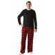 Polar Fleece Pajama Pants Set for Men Sleepwear