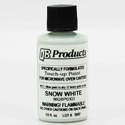 ERP Microwave Oven Universal Cavity Touch Up Paint 98QBP0303 Snow Bright White