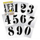 Vintage Large Number Stencils 8 INCH Approx French Style