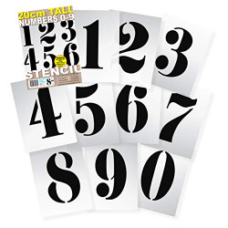 Vintage Large Number Stencils 8 INCH Approx French Style