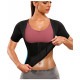Women's Neoprene Sauna Vest with Sleeves Gym Hot Sweat Suit Weight Loss