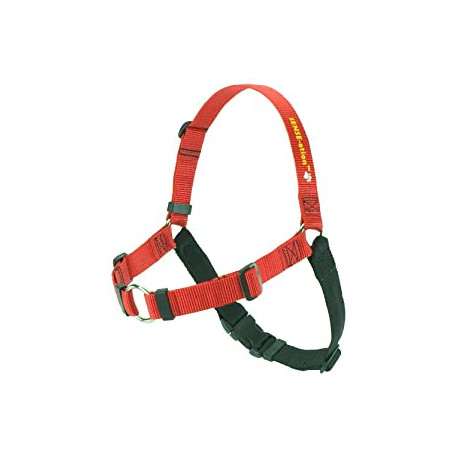 Dog Harness - Medium/Large (Wide) Red with Black