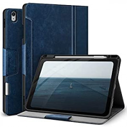 iPad Air 4 Case 10.9'' with Pencil Holder Typing Angle Auto Sleep/Wake Function 10.9'' iPad Air 4th Generation Case(Blue)