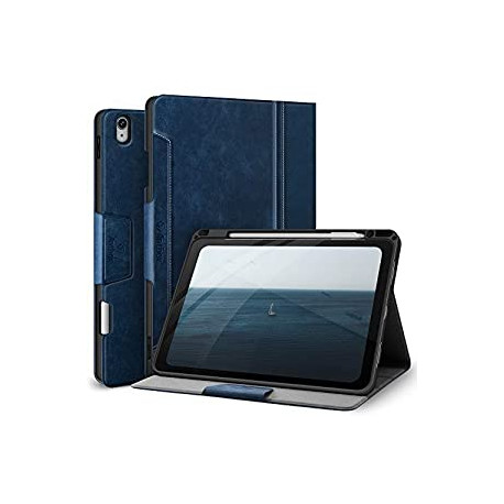 iPad Air 4 Case 10.9'' with Pencil Holder Typing Angle Auto Sleep/Wake Function 10.9'' iPad Air 4th Generation Case(Blue)