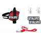 Set of Emotional Support Removable Reflective Patches, 30 inch Lead and 2 ID Dog Tags