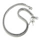 Biker Trucker Keychain Key Jean Wallet Chain Silver/Black