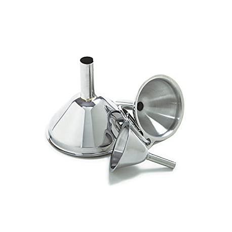 Stainless Steel Funnels, Set of 3