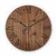 Large Rustic Wooden Wall Clock - 24 Inch - Farmhouse