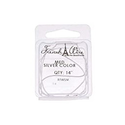 Medium French Wire Bullion, 14-Inch, Silver Arts Crafts