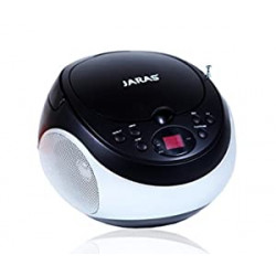 JJ-Box89 Sport Portable Stereo CD Player with AM/FM Stereo Radio and Headphone Jack