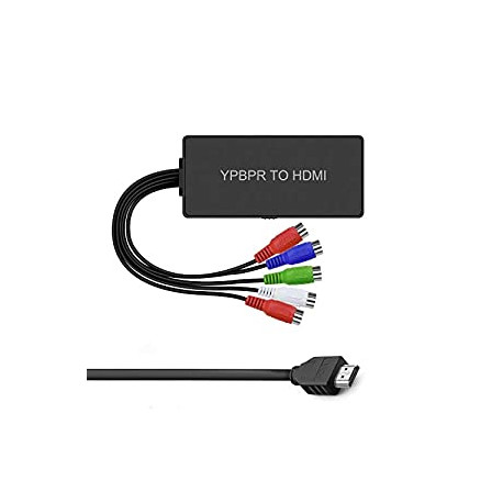 YPbPr to HDMI Converter, 5RCA Video Audio to HDMI Converter