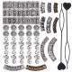 54 Pieces Hair Tube Beads Dreadlocks Beads Hair Tube