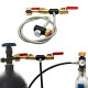 CO2 Cylinder Refill Adapter Bottle Connector CO2 Soda Maker Accessories G1/2