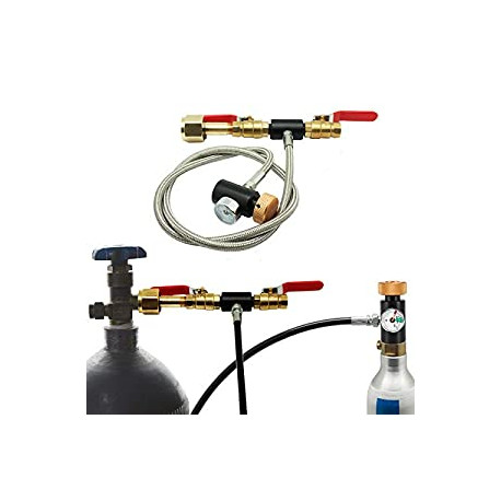 CO2 Cylinder Refill Adapter Bottle Connector CO2 Soda Maker Accessories G1/2