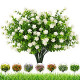 Artificial Flowers Outdoor,8 Bundles