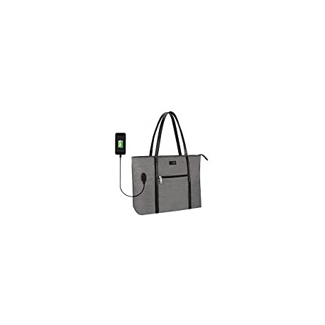 USB Teacher Bag Fits 15.6 Inch Laptop (15.6 Inch, A Gray)