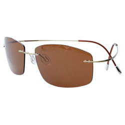 Rimless Titanium Frame Polarized Sunglasses