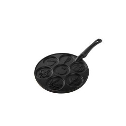 Autumn Leaves Pancake Pan, Black