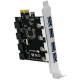 4 Ports USB 3.0 Super Fast 5Gbps PCI Express (PCIe)