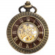 Mens Pocket Watch Skeleton Mechanical Pocket Watch