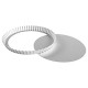 Removable Bottom Fluted Tart Pan, 11 x 1 Inch, Silver