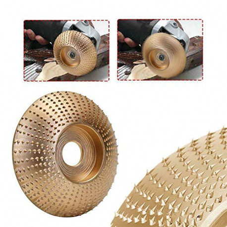 Tool Abrasive Disc for 5/8 Inch Sanding Carving Shaping Polishing (Gold+Arc)