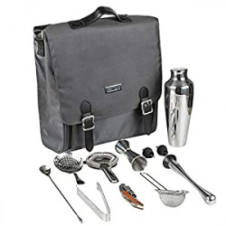 11-Piece Cocktail Shaker Set with Bartender Bag