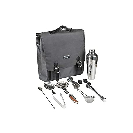 11-Piece Cocktail Shaker Set with Bartender Bag