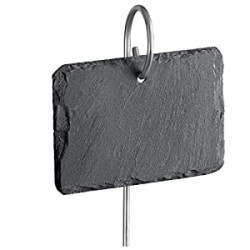 Set 4 of 5-Pack Natural Style Slate Plant Labels (4" x 2 3/4")