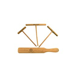 4-Piece Natural Beechwood Crepe Spreader & Spatula Set