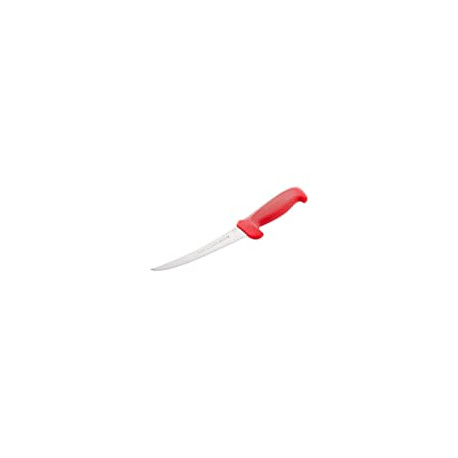 Curved Semi-Stiff, Red Boning Knife, 6