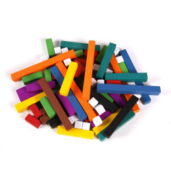 Plastic Cuisenaire Rods Individual Kit