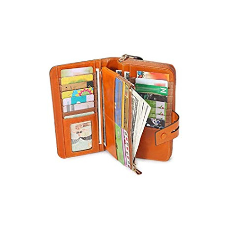 Wallet Card Holder Organizer checkbook holder Ladies Purse