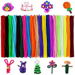 300 Pcs Pipe Cleaners Assorted Colors