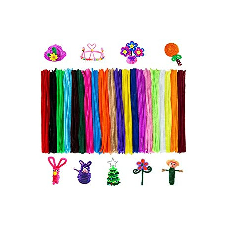 300 Pcs Pipe Cleaners Assorted Colors