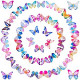 50 Pcs Butterfly Clips 90s Butterfly Hair Clip Alligator