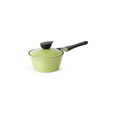 Eela 1.9qt Nonstick Ceramic Coated Saucepan with Integrated Steam Vent Ceramic Lid