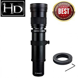 420-800mm f/8.3 HD Manual Focus Telephoto Zoom Lens for Nikon SLR Digital Camera Lenses D5600